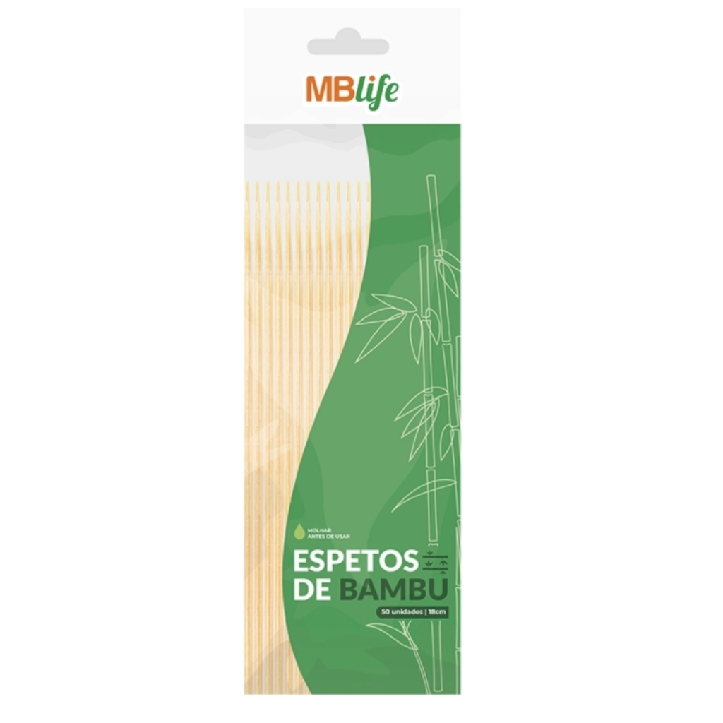 Espeto de Bambu 18 cm x 4 mm – Descartável