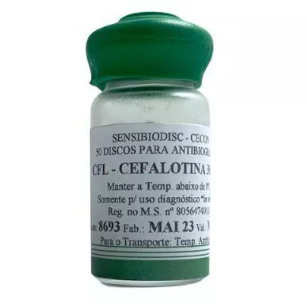 Disco para Antibiograma – Cefalotina 30 µg (50 unidades)