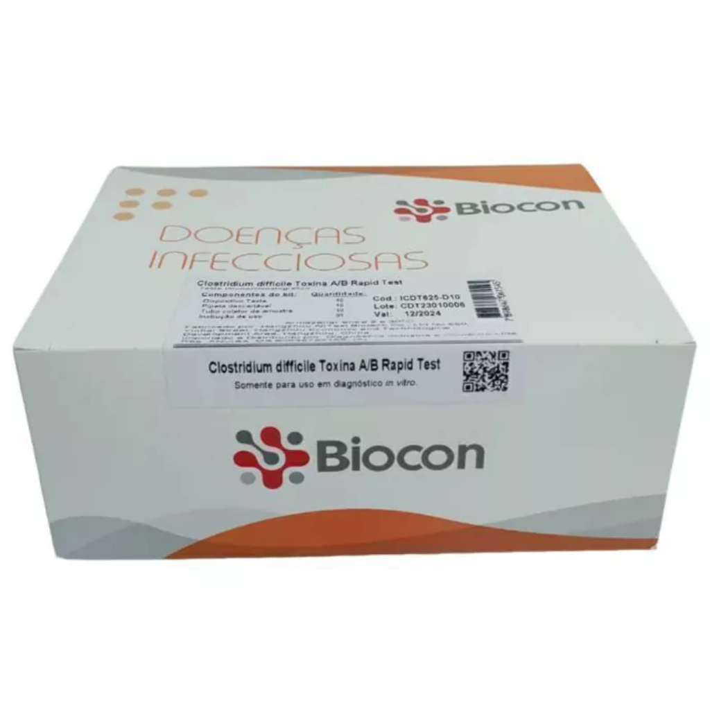 Teste Rápido Clostridium difficile Toxina A/B – Cassete c/10