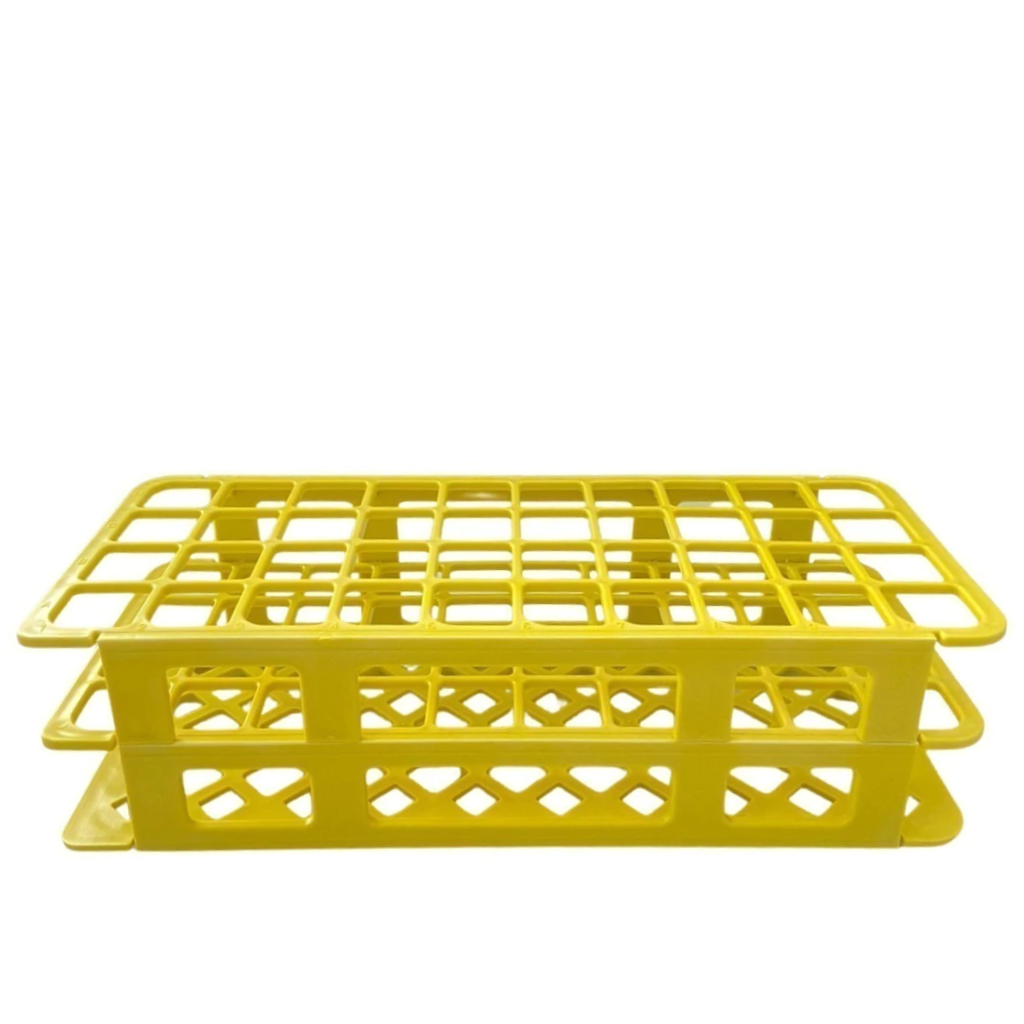 Estante p/ Tubos 21 mm – 40 Furos, Amarela
