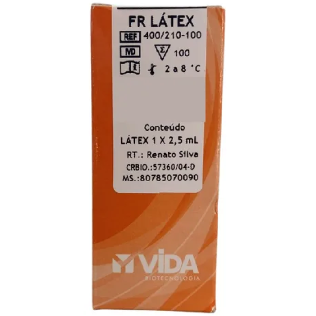 Reagente FR Látex com Controles – 100 Testes (1 × 2,5 mL)