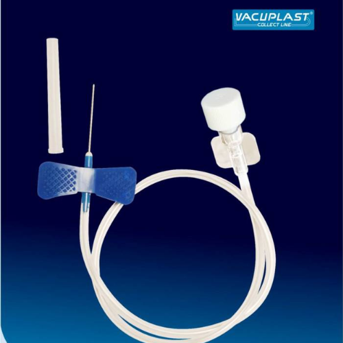 ESCALPE P/ COLETA DE SANGUE C/ SERINGA 23G TUBO 7" – C/100