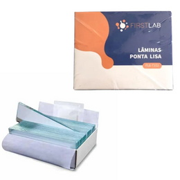 Lâminas para Microscopia 26x76mm Ponta Lisa – Caixa com 50 Unidades