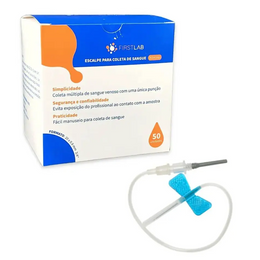 Escalpe para Coleta de Sangue a Vácuo 23G (20x0,6mm) – Caixa com 50 Unidades