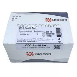 Teste Rápido Cocaína em Urina – 300 ng/mL – Kit com 25 Tiras