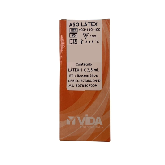 ASO Látex 2 x 2,5 mL – Reagente para 200 Testes