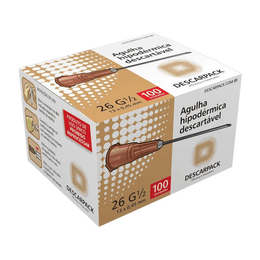 Agulha Hipodérmica 13X0,45MM Caixa C/100 UNID