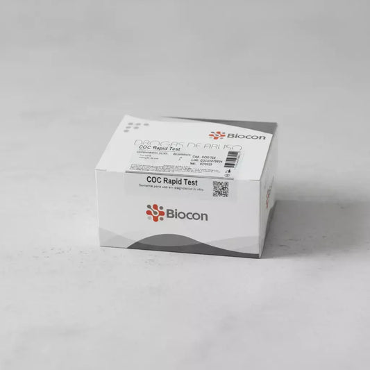 Teste Rápido Cocaína em Urina – 300 ng/mL – Kit com 25 Tiras