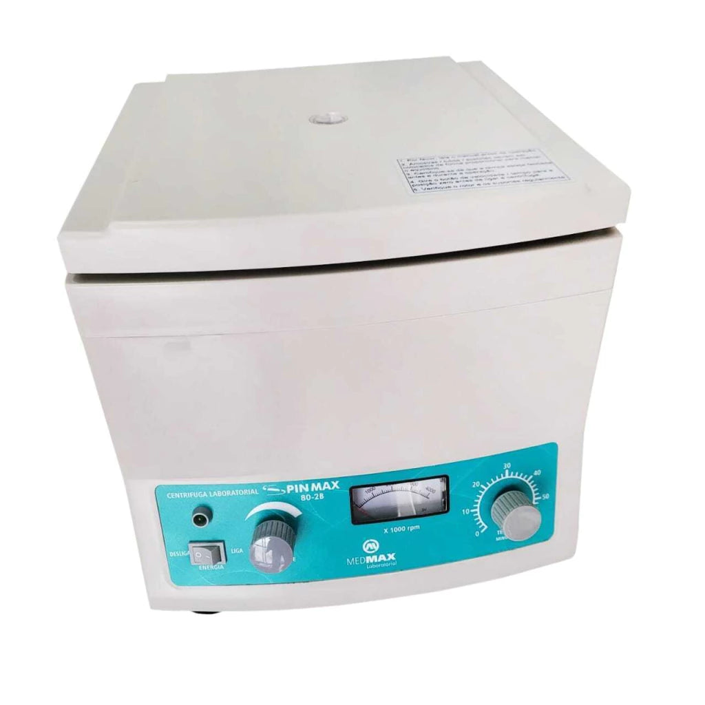 Centrífuga Clínica Analógica – 12 Tubos de 15mL (220V) com Adaptadores 5 e 7mL