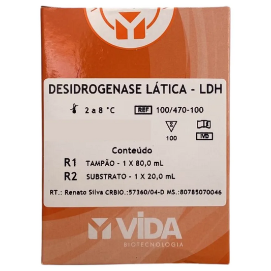Reagente Bioquímico LDH – Desidrogenase Lática 100 mL