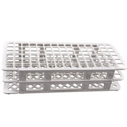 Estante p/ Tubos de Ensaio 13 mm – 90 Furos, Branca