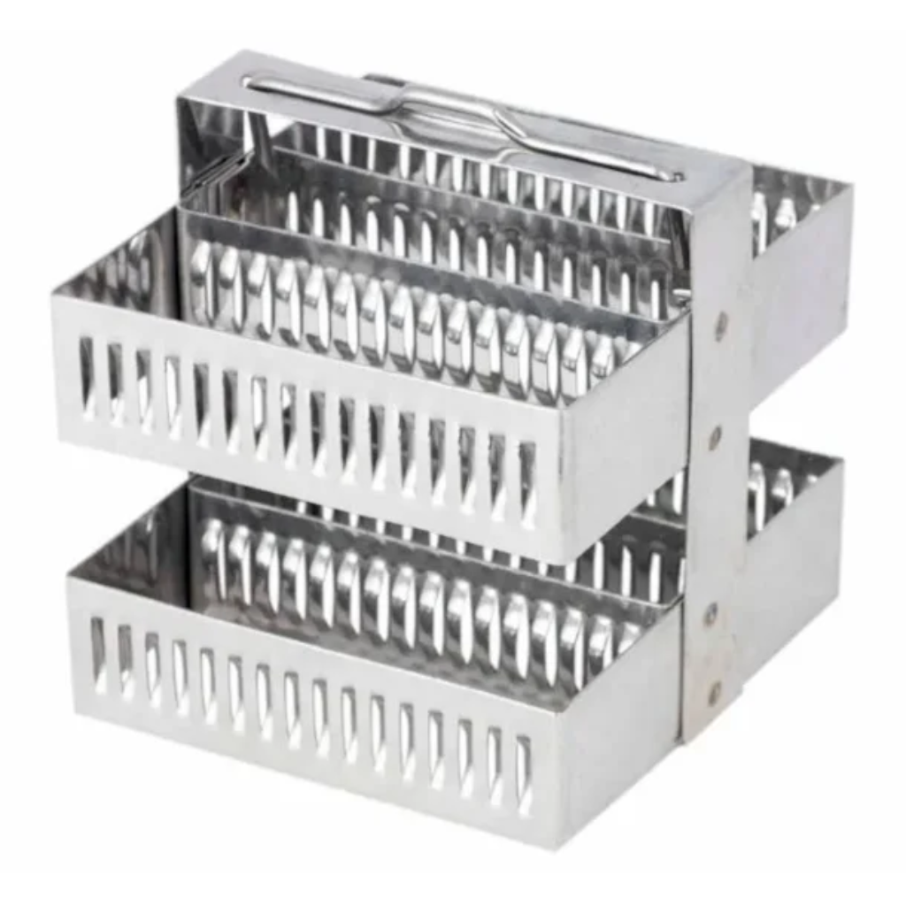 Estante em Aço Inox p/ Coloração de 30 Lâminas
