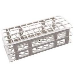 Estante p/ Tubos de Ensaio 20 mm – 40 Furos, Branca