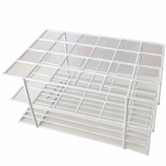 Estante Suporte em PVC para Tubos de Ensaio – 24 Furos (17 mm)
