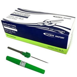 Agulha a Vácuo 21G (25 mm x 0,8 mm) – Caixa c 100 e 50 unidades
