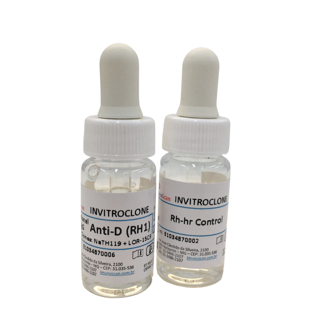 INVITROCLONE Anti-D (RH1) IgM + IgG – Soro Monoclonal para Tipagem Sanguínea