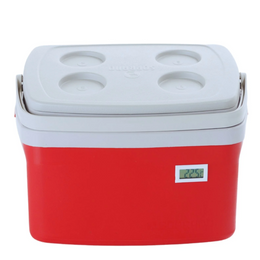 Caixa Térmica 12 Litros com Termômetro e Certificado de Calibração – Vermelha