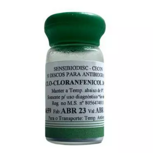Discos de Antibiótico Cloranfenicol 30 mcg – C/50