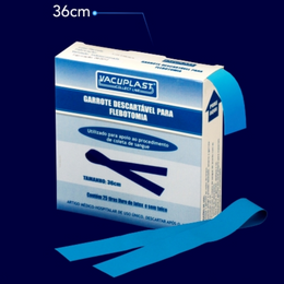 Garrote Descartável para Flebotomia – 25 tiras (36 x 2,5 cm)