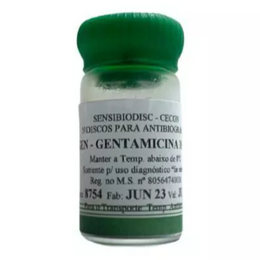 Discos de Gentamicina 10 µg – 50 unidades (Antibiograma)