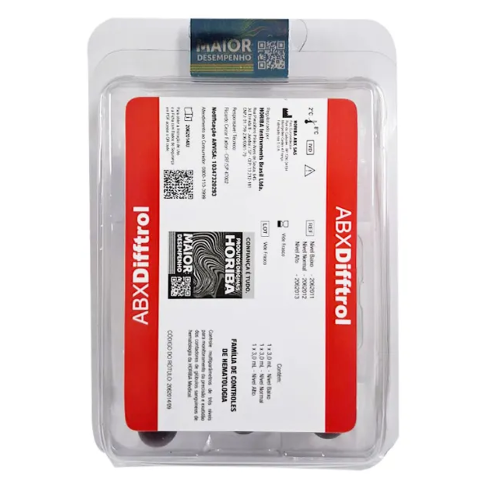 Normal Abx Kit ABX Difftrol – Controle Hematológico 3 Níveis | GC Lab