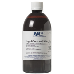 Lugol Concentrado 5% I / 10% KI – Reagente Laboratorial 500 mL