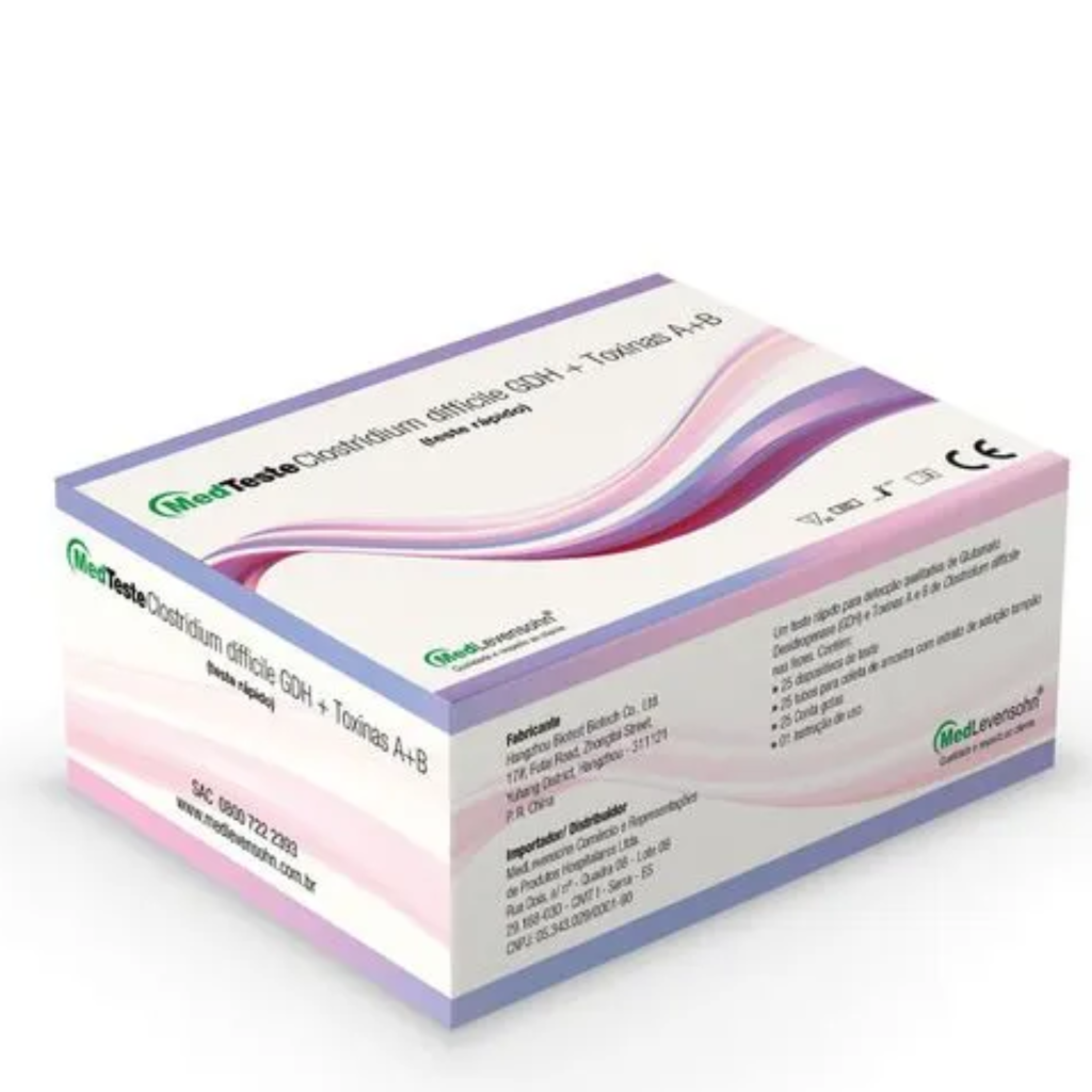 Teste Rápido para Clostridium difficile – Kit c/ 20 dispositivos