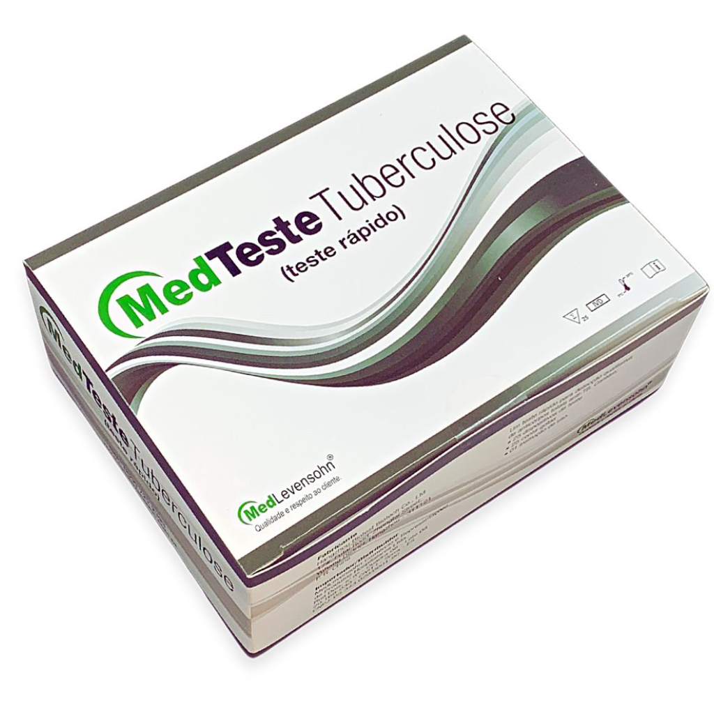 Teste Rápido para Tuberculose (TB) – cassete para detecção de anticorpos IgG/IgM anti-Mycobacterium tuberculosis, caixa com 25 dispositivos