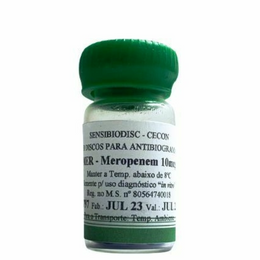 Discos de Meropenem 10 µg – Antibiograma (50 Unidades)