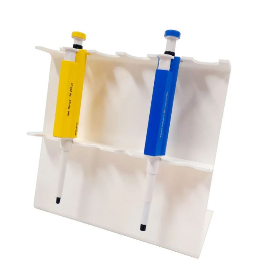 Suporte em PVC para Pipetas – 6 Furos