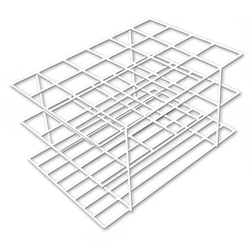 Suporte em PVC para Tubos – 60 Furos (13 mm)