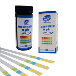 Tiras Indicadoras de pH 0–14 – Caixa com 100 Unidades