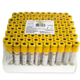 Tubo a Vácuo com Gel Separador e Ativador de Coágulo 5 mL – Plástico, Caixa com 100 Unidades