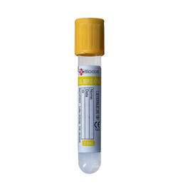 Tubo a Vácuo com Gel Separador e Ativador de Coágulo 5 mL – Vidro, Caixa com 100 Unidades