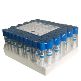 Tubo a Vácuo Citrato de Sódio 2 mL – Vidro 13×75 mm, Caixa com 100 Unidades