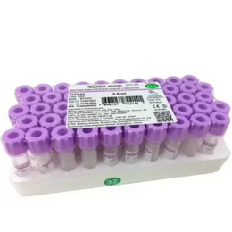 Tubo Mini EDTA K2 0,5 mL – 10×45 mm, Caixa com 50 Unidades