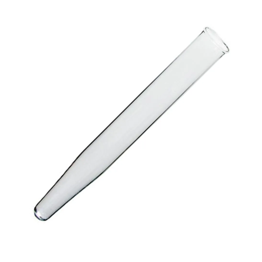 Tubo para Centrífuga Vidro Borossilicato 5 mL – Fundo Cônico, Sem Tampa
