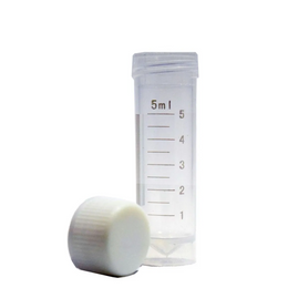 Tubo para Congelamento 5 mL – 16×58 mm, Rosca Externa, Graduado, Pacote com 200 Unidades