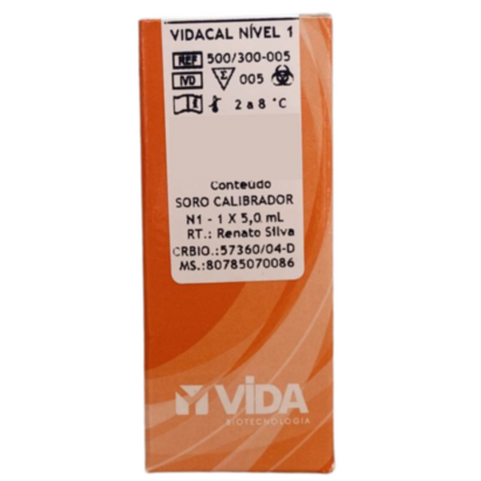 Vidacal Nível 1 – 5mL Calibrador Bioquímico
