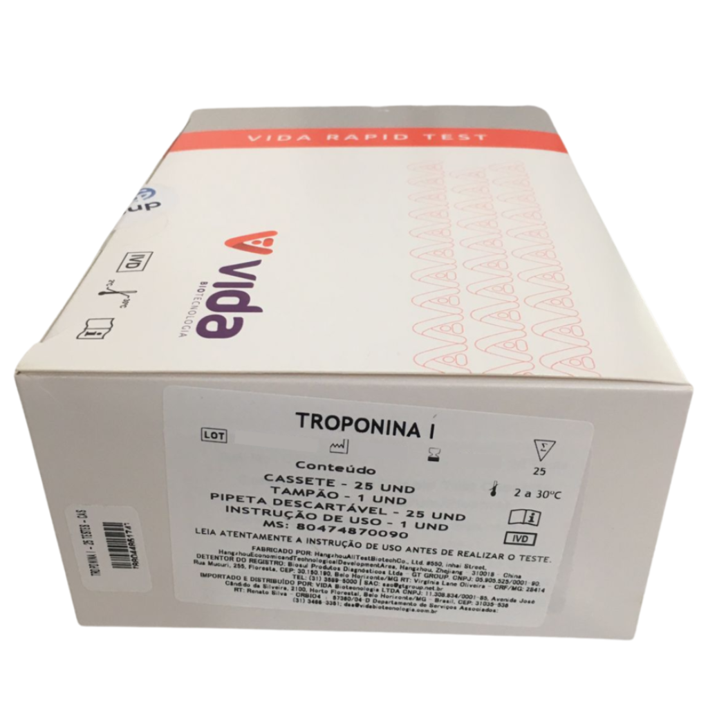Kit de Teste Troponina I – 25 Testes
