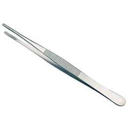 Pinça de Dissecção Reta Serrilhada 14,5 cm