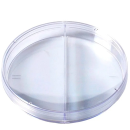 Placa de Petri 90x15mm com Divisão Estéril – Pacote com 10 Unidades