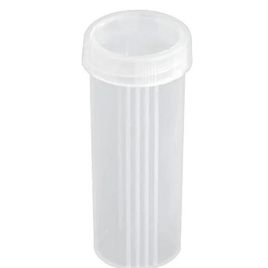 Porta-Lâminas com Tampa Rosqueável – 3 Lugares, Transparente (Pacote com 100 Unidades)