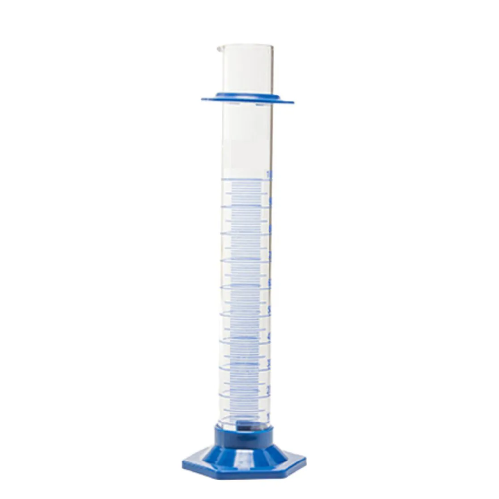 Proveta de Vidro Graduada 500mL com Base Plástica Hexagonal