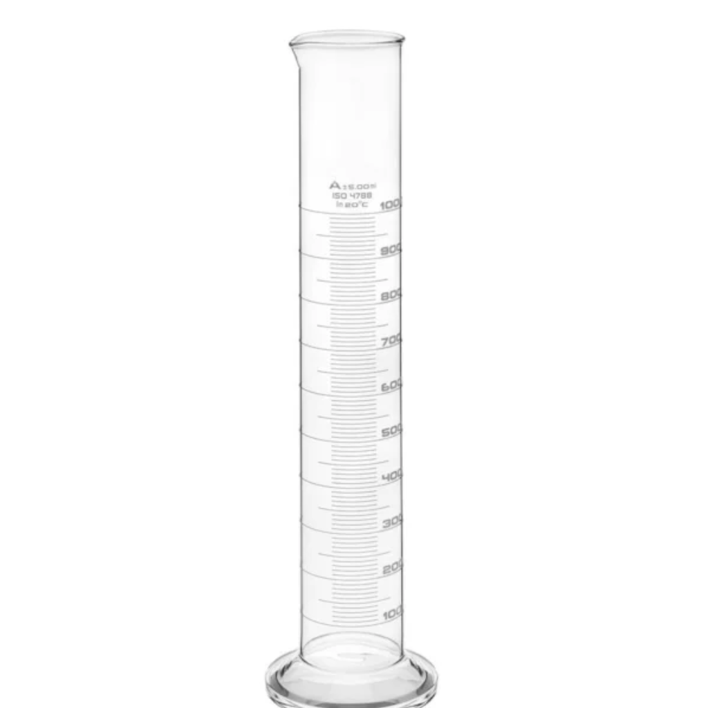 Proveta de Vidro Graduada 50mL com Base Plástica Hexagonal