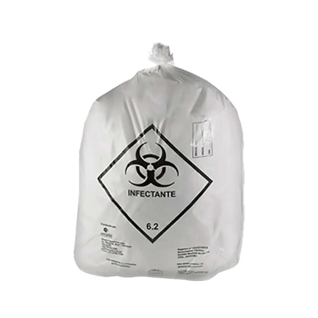 Saco para Lixo Hospitalar 30 L – Pacote com 100 Unidades