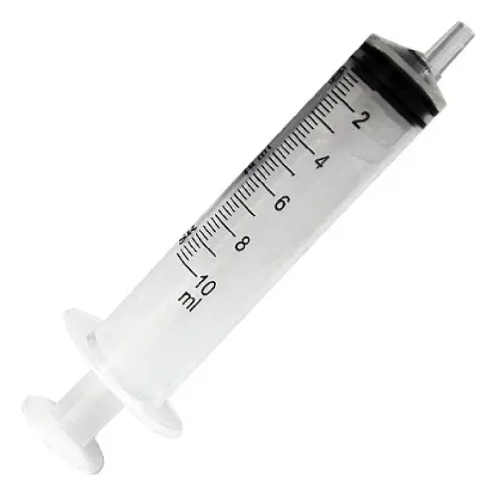 Seringa 10 mL Sem Agulha – Bico Luer Slip