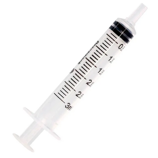 Seringa 3 mL Sem Agulha – Bico Luer Slip, Caixa com 100 Unidades