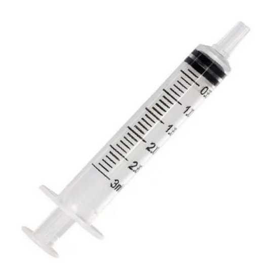 Seringa 3 mL Sem Agulha – Luer Slip, Caixa com 100 Unidades