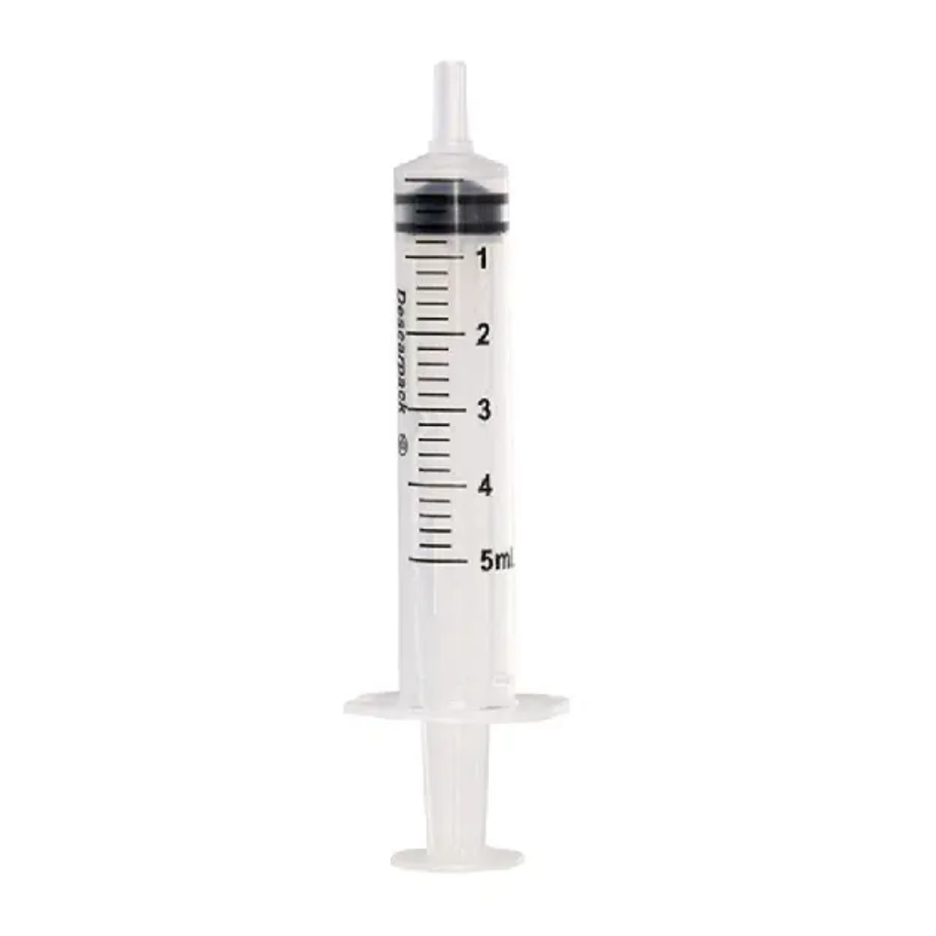 Seringa 5 mL Sem Agulha – Luer Slip, Caixa com 100 Unidades